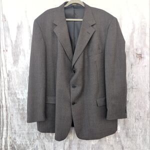 J. H. Ross Vintage Wool Blend Herringbone Check Tweed Sport Coat Men's 52L